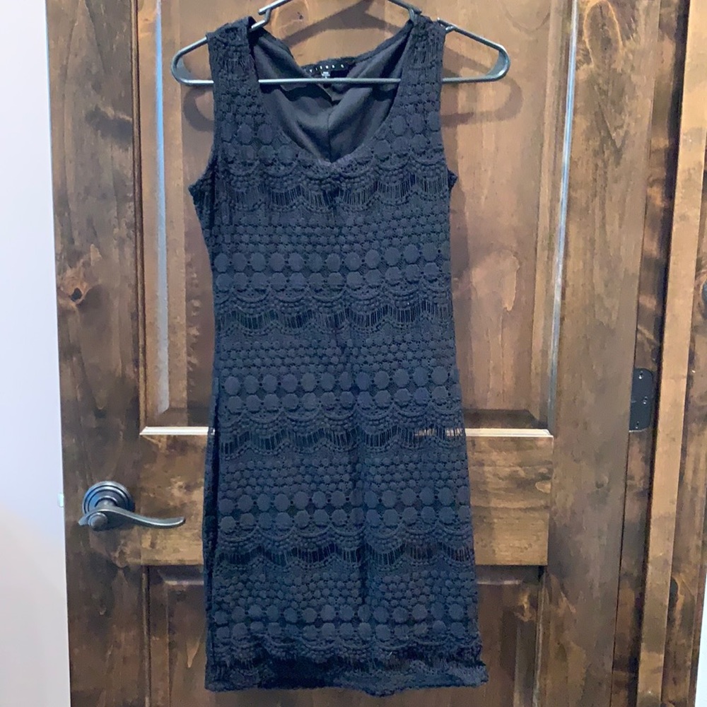 Women’s small black lace dress